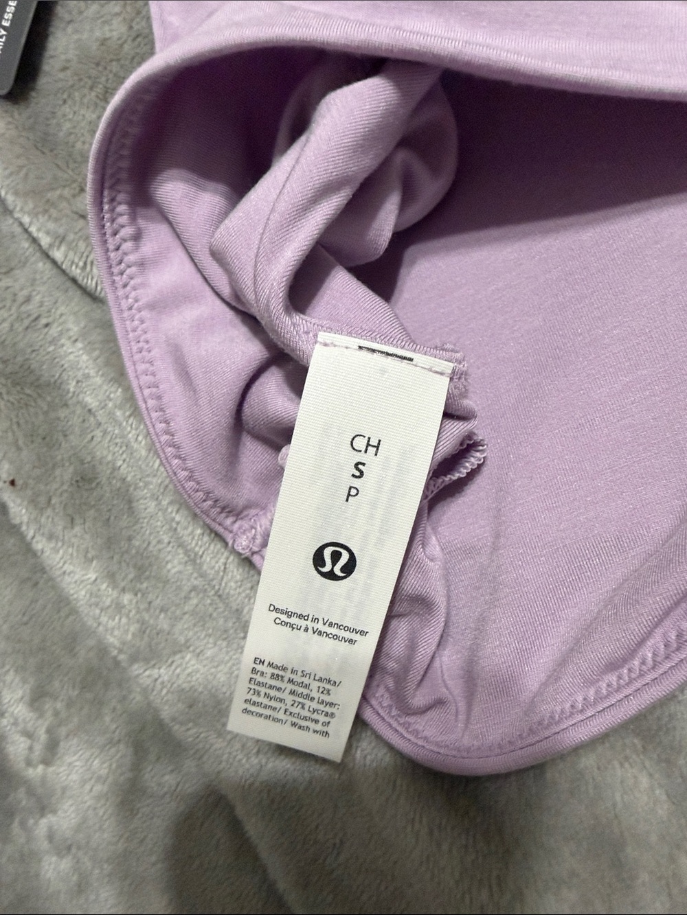 lululemon athletica UnderEase Lavender Wireless Bralette - Picture 3 of 3